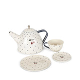 Cherry Tea Party - Blue Dot