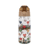 Botella Glitter Corazones