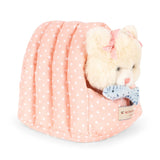 Gatita Calore Beige con Casita Rosa