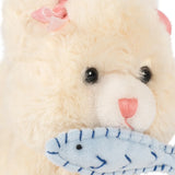 Gatita Calore Beige con Casita Rosa