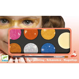 Estuche de maquillaje paleta 6 colores efecto metal