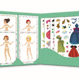 Pegatinas Muñecas de papel Moda a tope