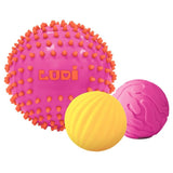 Pelota sensorial bicolor rosa/amarillo