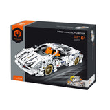 Coche de carreras blanco