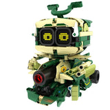 Robot verde con paneles 3 en 1