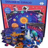 Explora el Espacio - Puzzle con Libro