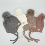 Gorro Pompón Blanco Crudo