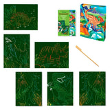 Dino scratch art set 