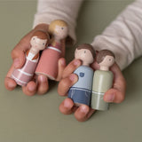 Set Familia Rosa Casa de Muñecas