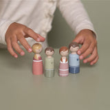 Set Familia Rosa Casa de Muñecas