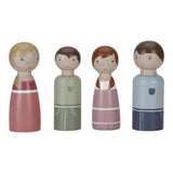 Set Familia Rosa Casa de Muñecas