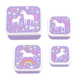 Set 4 Cajas Snack Unicornios