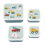 Set 4 Cajas Snack Vehículos