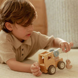 Camión Grúa de Madera