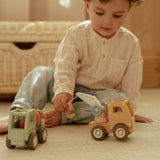 Camión Grúa de Madera