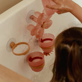 Juego Bañera Tazas y Flor