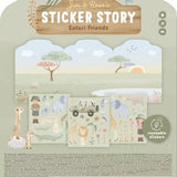 Libro Pegatinas Reutilizables Safari Friends