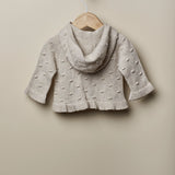 Chaqueta con capucha beige