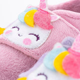Zapatilla Casa Unicornio Rosa