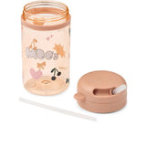Vaso con Pajita Rosa Mood