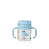 Vaso con Pajita y Asas Dino