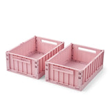 Caja de Almacenamiento Rosa - Pack de 2
