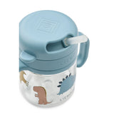 Vaso con Pajita y Asas Dino
