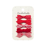 Clips School Bow Rojo