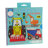 Libro para Colorear con Pegatinas Construcción