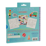 Libro para Colorear con Pegatinas Construcción