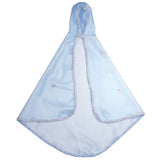 Capa Reina de Organza Azul