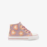 Zapatillas altas Brillo en la Oscuridad Rosas