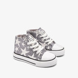 Zapatillas altas Brillo en la Oscuridad Plateadas