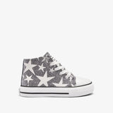 Zapatillas altas Brillo en la Oscuridad Plateadas