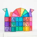 Construcción Connetix Glitter Castle Pack 48 piezas