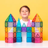 Construcción Connetix Glitter Castle Pack 48 piezas