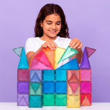 Construcción Connetix Glitter Castle Pack 48 piezas