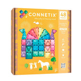 Construcción Connetix Glitter Castle Pack 48 piezas