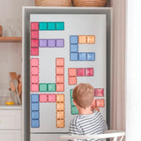Construcción Connetix Pastel Rectangle Pack 24 piezas
