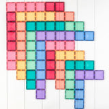 Construcción Connetix Pastel Rectangle Pack 24 piezas