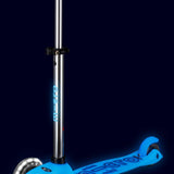 Patinete Mini Micro Deluxe Glow Led Azul Ártico