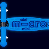 Patinete Mini Micro Deluxe Glow Led Azul Ártico