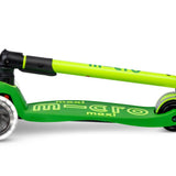 Patinete Maxi Deluxe Plegable Neon Led Verde - Amarillo