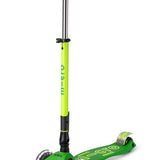 Patinete Maxi Deluxe Plegable Neon Led Verde - Amarillo