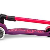 Patinete Maxi Deluxe Plegable Neon Led Lila-Rosa