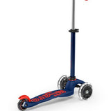Patinete Mini Micro Deluxe Led Azul / Rojo