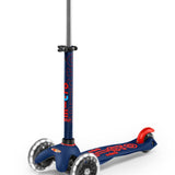 Patinete Mini Micro Deluxe Led Azul / Rojo