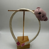 Diadema Teddy Lino Rosa Empolvado