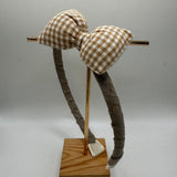 Diadema Plumeti Bow Beige