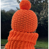 Gorro Rice niño Naranja Flúor